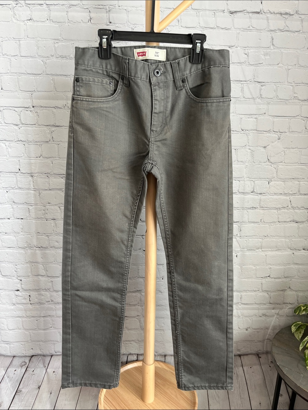 ⭐️⭐️ PICK 5 / $20 Levi's 511 Slim Boys Gray Straight Jeans